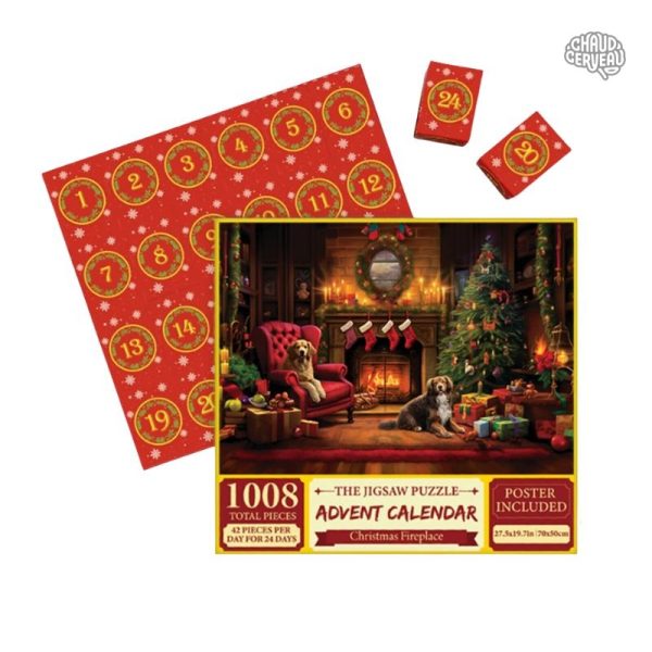 Calendrier de l'Avent avec design puzzle attrayant