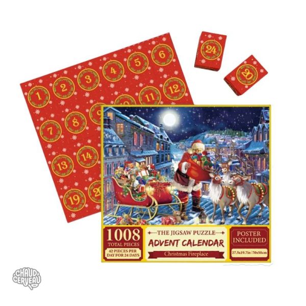 Calendrier de l'Avent interactif en puzzle