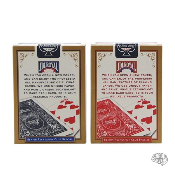 Jeu de cartes Royal Classic, idéal pour les soirées
