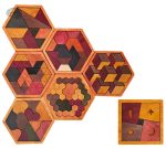 Casse-tête en bois tangram géométrie