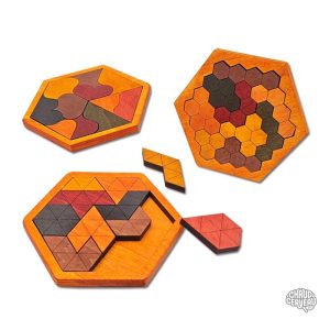 Jeu de tangrams en bois pour stimuler la créativité