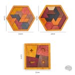 Ensemble de tangrams en bois pour loisirs créatifs