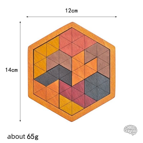 Tangrams en bois, jeu de patience et de réflexion