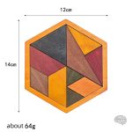 Tangram géométrique en bois pour jeux en famille