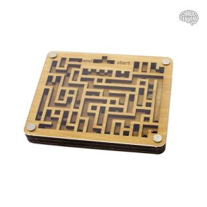 Casse-tête bois labyrinthe à bille pour divertissement créatif