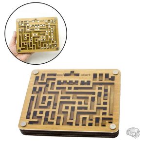Jeu de labyrinthe en bois avec bille à manipuler