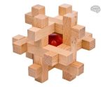 Casse-tête en bois boule en cage