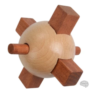 Casse-tête en bois boule mystérieuse, défi ludique pour tous