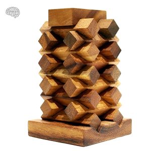 Casse-tête en bois Le Bûcher, jeu de réflexion classique
