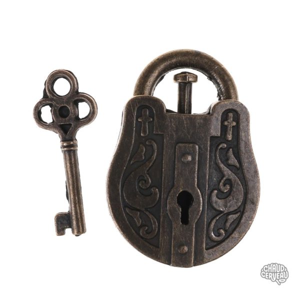 Casse-tête en métal avec cadenas, défi de logique amusant