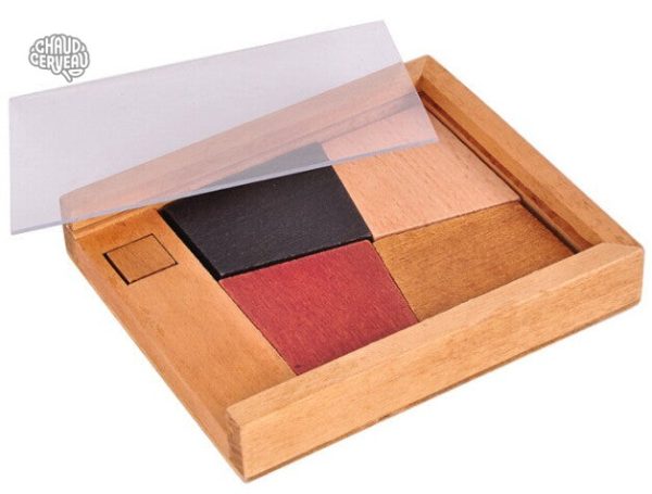 Tangram en bois, puzzle éducatif, jeu de réflexion créatif