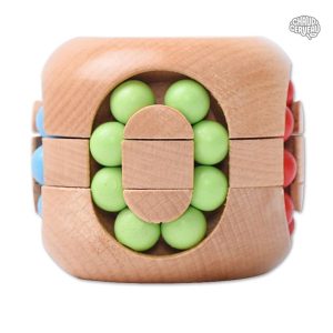 Casse-tête en bois Carrousel coloré pour enfants