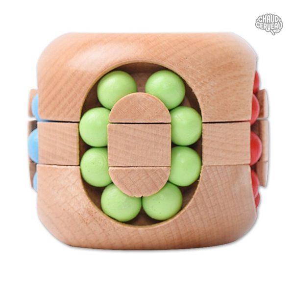 Casse-tête en bois Carrousel coloré pour enfants