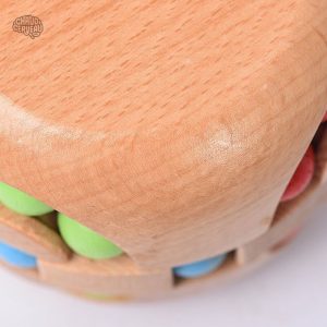 Jouet en bois Carrousel, casse-tête amusant et créatif