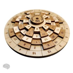 Casse-tête Coffre-fort 50 – Puzzle en bois mathématique
