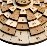 Coffre-fort en bois, jeu de réflexion et d'énigme