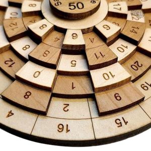 Coffre-fort en bois, jeu de réflexion et d'énigme