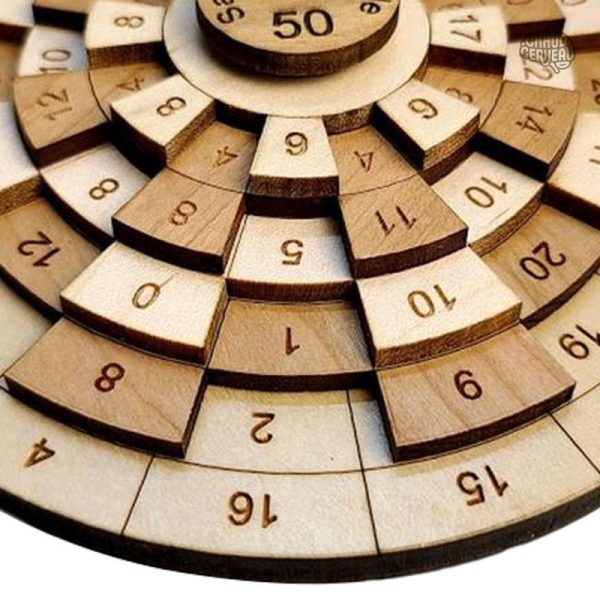 Coffre-fort en bois, jeu de réflexion et d'énigme