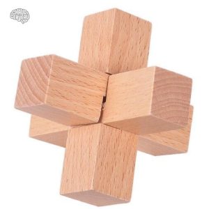 Casse-tête en bois Croix, puzzle en bois captivant
