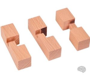 Casse-tête Croix en bois, défi de logique et de réflexion