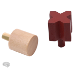 Jeu de logique en bois, Croix et Ronds
