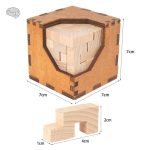 Casse-tête créatif en bois, concept de fermeture unique