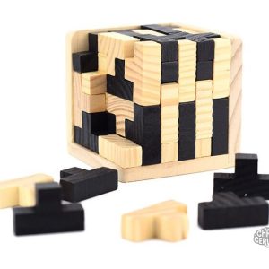 Casse-tête en Bois : Cube dans le Cube