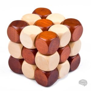 Casse-tête en bois serpent en forme de cube