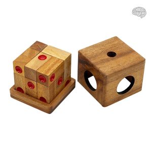 Casse-tête en bois, forme de dé, divertissement créatif