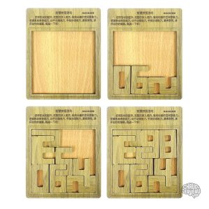 Tangram en bois éducatif pour apprendre les chiffres