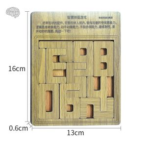 Jeu de réflexion en bois avec pièces de chiffres variées