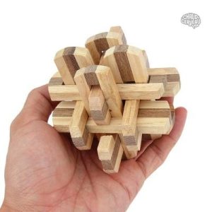Casse-tête en bois, design nœud, jeu stimulant pour tous âges