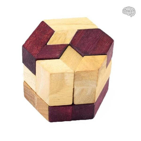 casse-tete-hexagone-1 Casse-tête en bois hexagonal, jeu de réflexion stimulant