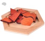Jeu de tangram en bois avec formes de pique et cœur, éducatif et ludique
