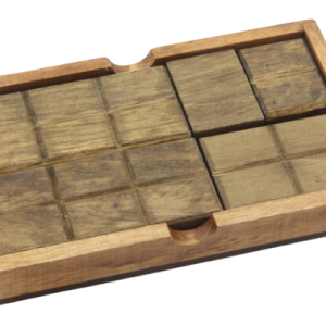 Casse-tête en bois en forme de tablette de chocolat