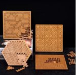 Casse-tête en bois Tangram : collection défis