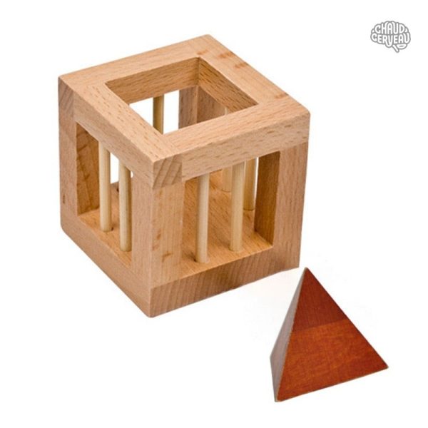 Casse-tête en bois, forme triangulaire, défi stimulant