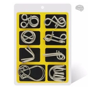 Puzzle en métal, coffret de 8 pièces