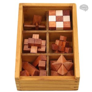 Coffret Casse-tête en Bois 6 pièces pour enfants