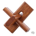 Jeu de réflexion en bois avec 6 pièces de casse-tête