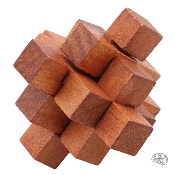 Puzzle en bois 6 pièces, jeu pour stimuler l'esprit