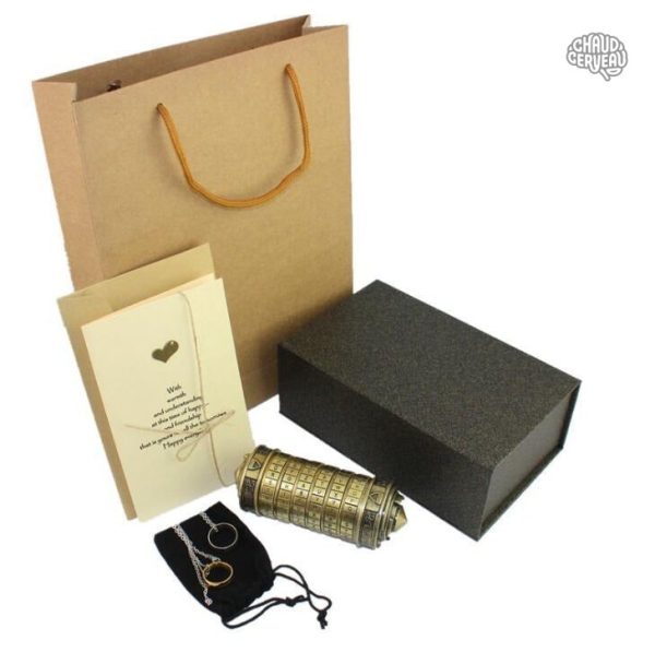 Coffret énigmatique avec mécanisme de verrouillage