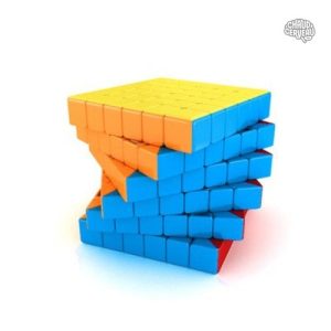 Cube 6x6 coloré pour jeux de logique et de réflexion