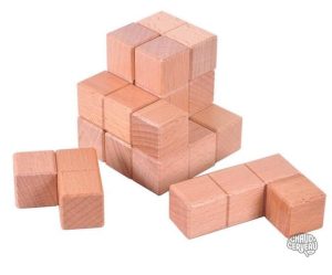 Casse-tête en Bois Cube Soma, jeu de logique classique