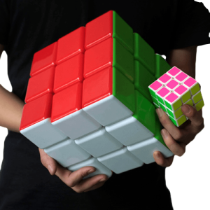 Cube géant 3x3 pour des défis de réflexion amusants