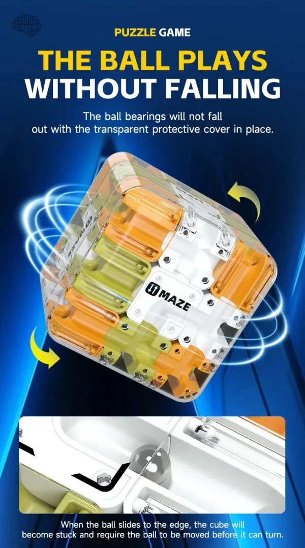 Cube interactif à bille pour un défi amusant et captivant