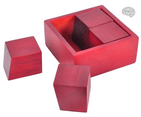 Casse-tête en bois dés en perspective créatif et stimulant