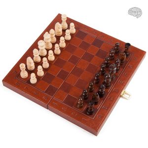 Jeu d'Échecs en cuir 2 en 1