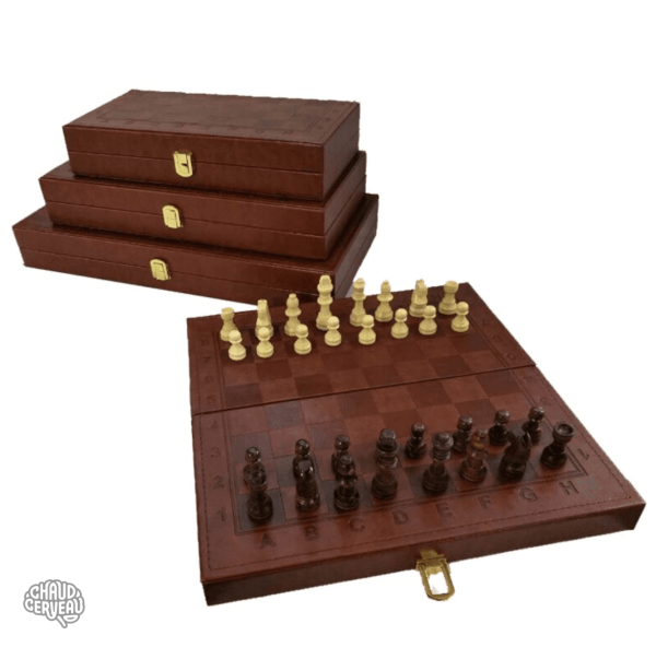 Jeu d'Échecs 2 en 1 pour les amateurs stratégiques