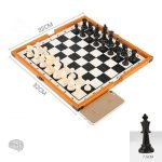 Échiquier en bois, pour passionnés d'échecs